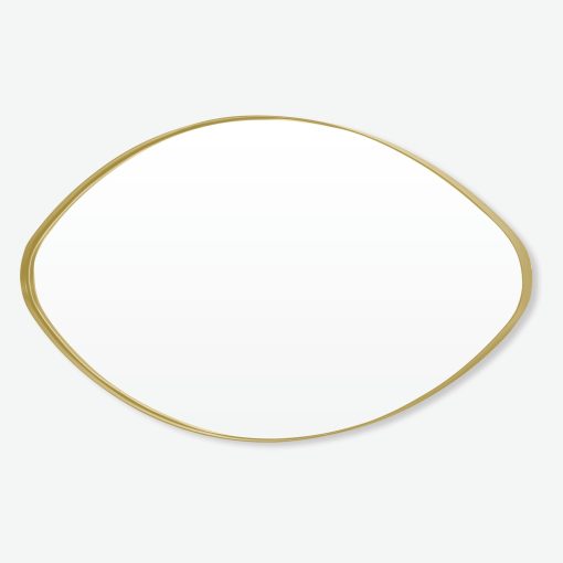 ESPEJO METALICO ELOE DORADO 110 x 70 cm