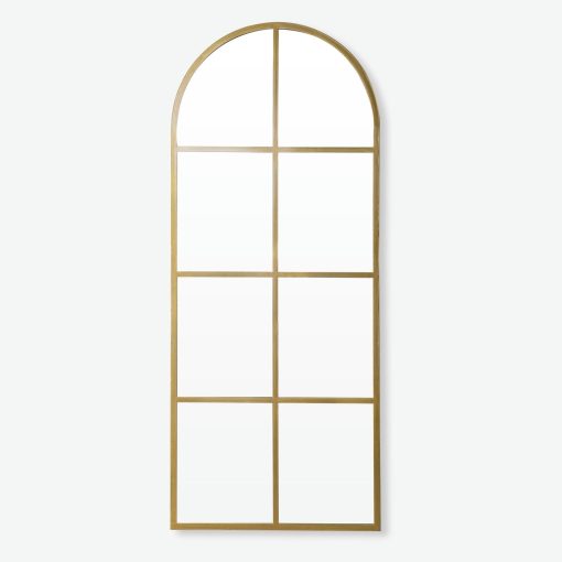 ESPEJO PIE ARGUS OVA DORADO 170x70 cm