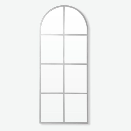 ESPEJO PIE ARGUS OVA PLATA 170x70 cm